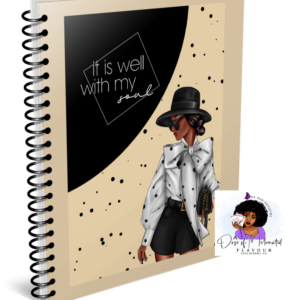 It Is Well With My Soul | Weekly Custom Planner | Undated, Horizontal, Weekly Layout, Spiral Bound | Or Journal, Notebook with LINED PAGES