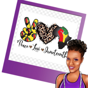 Peace - Love - Juneteenth | Bleached shirt | Choose your own tee color