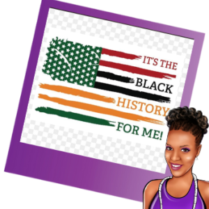 It's The Black History For Me (Flag) | Bleached shirt | Choose your own tee color