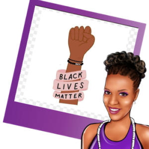 Black Lives Matter (fist) | Bleached shirt | Choose your own tee color