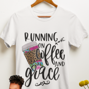 Running on Coffee & Grace | Bleached shirt | Choose your own tee color