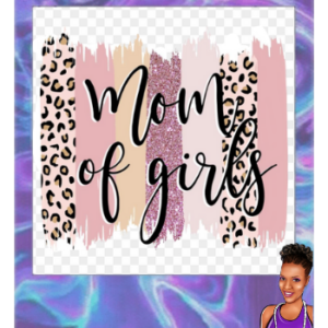 Mom of Girls | Bleached shirt | Choose your own tee color