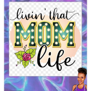 Livin' That Mom Life | Bleached shirt | Choose your own tee color