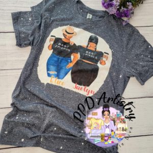 Best Friends | Bleached shirt | Choose your own tee color