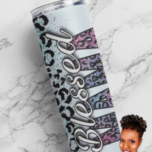 Blessed Mama (leopard print) | Family Inspired ~ Personalized | Custom 20 oz. Tumbler