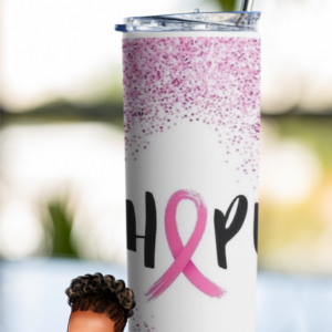 Hope - Breast Cancer Awareness | Personalized | Custom 20 oz. Tumbler
