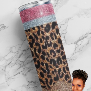 Leopard Print Pencil | Personalized | Custom 20 oz. Tumbler