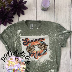 Summer Vibes | Bleached shirt | Choose your own tee color