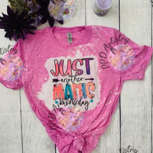 Just Another Manic Mom Day | Bleached shirt | Choose your own tee color