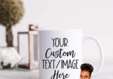 Custom Your Image/Text Coffee Mug ~ Personalized | Custom 15 oz. Ceramic Mug