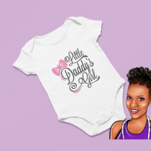 Little Daddy's Girl | Custom Baby Onesie | Choose your wording color