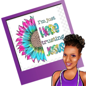 I'm Just Here Trusting Jesus (Faith Inspired) | Bleached shirt | Choose your own tee color