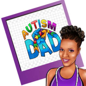 Autism Dad | Bleached shirt | Choose your own tee color