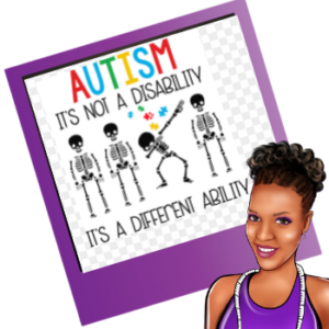 Autism ... ITS NOT A DISABILITY | Bleached shirt | Choose your own tee color