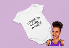 I'm Crushing This Baby Thing | Custom Baby Onesie | Choose your wording color