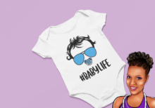 #BabyLife | Custom Baby Onesie | Choose your wording color