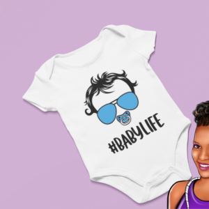 #BabyLife | Custom Baby Onesie | Choose your wording color