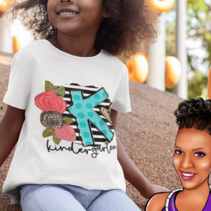 Back to School Tee (with flowers) for Girls - Choose your grade