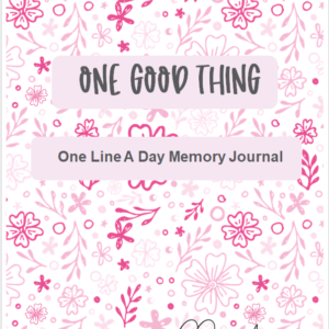 One Good Thing, One Line A Day Memory Journal | Memory Journal | Journal Download | Digital Printable PDF