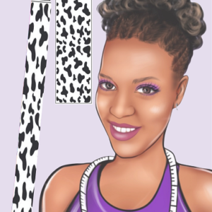 Cow Print...Glitter Gel Pen