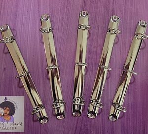 A5 3 Ring Binder D-Slant Ring (for Journal/Notebook) Making - Set of 5