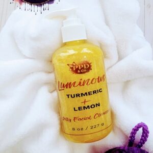Luminous | Turmeric + Lemon Jelly Night Time Facial Cleanser | 8 oz