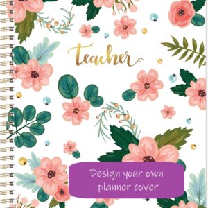 Custom Teacher Planner ~ Create Your Own | Weekly Custom Teacher Planner | Undated, Horizontal, Weekly Layout, Spiral Bound
